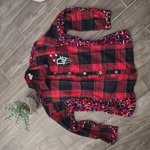 Umgee blouse plaid size S